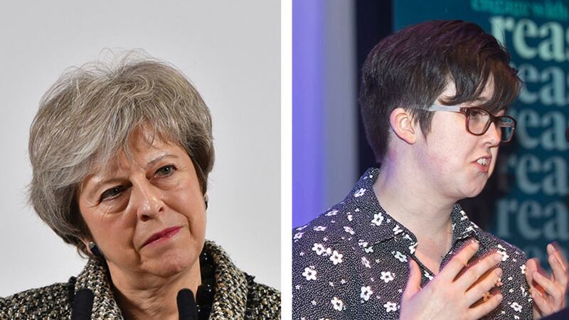 British Prime Minister Theresa May described Lyra McKee's death as 'shocking and truly senseless'