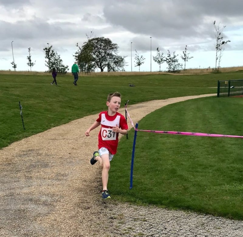 Louise Blizzard’s nine-year-old son Alfie is also a talented runner (Family handout/PA)