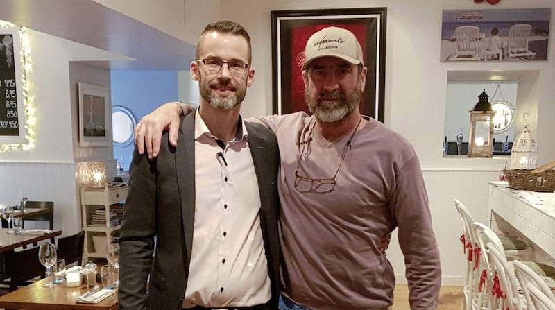 Cantona also paid a visit to Deane&#39;s Meat Locker and Love Fish 