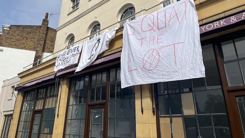 The York & Albany pub has been occupied by squatters