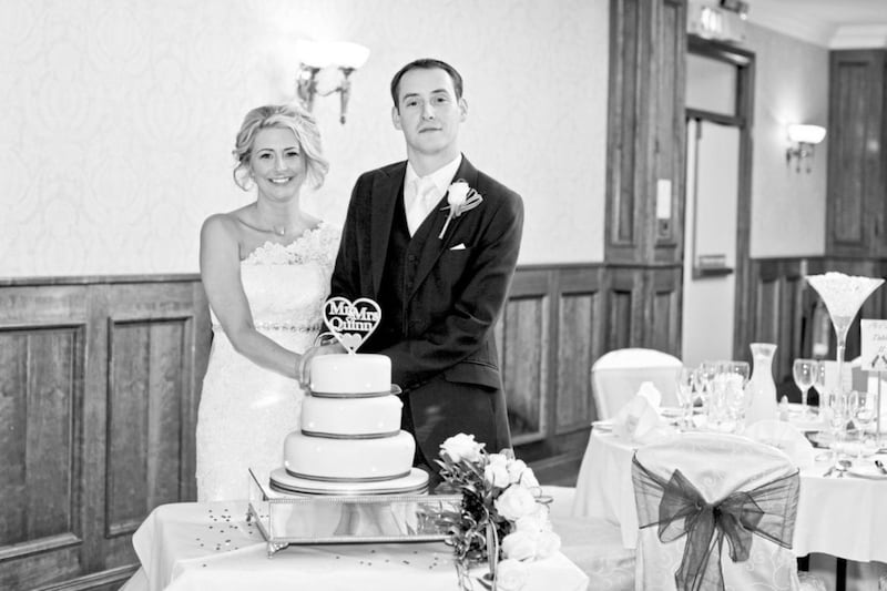 Orlaith Quinn pictured on her wedding day with her husband Ciaran 