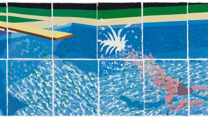 David Hockney&#39;s A Large Diver (1978) 
