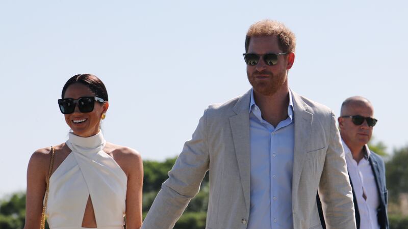 The Duke and Duchess of Sussex at a charity polo event in Florida
