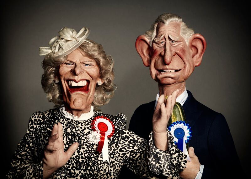 Camilla and Charles in the new series of Spitting Image