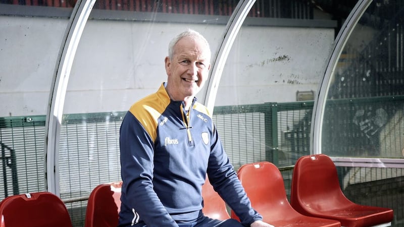 Armagh&#39;s All-Ireland winning coach John McCloskey is helping raise standards with Antrim footballers alongside Andy McEntee Picture by Hugh Russell 