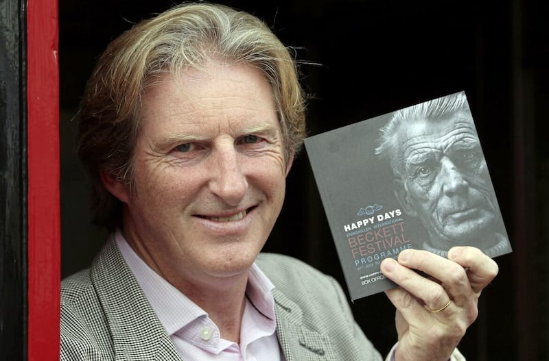 Adrian Dunbar opening the third edition of Happy Days in 2014. Picture by Paul Faith 