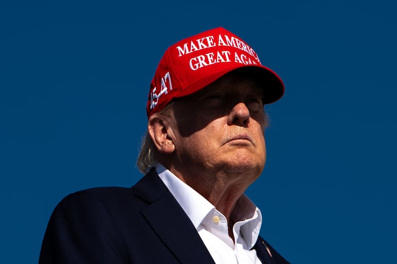 US President Donald Trump spoke to Andy Burnham on Monday (Julia Demaree Nikhinson/AP)