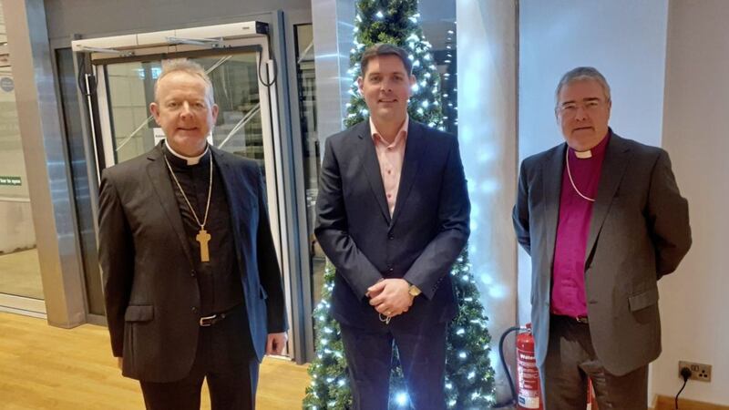 Archbishop Eamon Martin and Archbishop John McDowell spoke on the theme of `Advent Hope: A Journey from darkness to light&#39; on Thursday evening, presented by Malachi Cush 