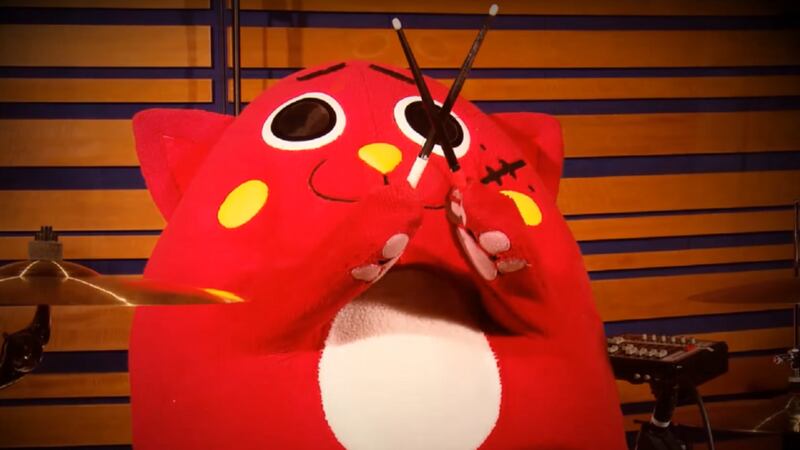 Meet Nyango Star, the Japanese children's character who plays heavy metal drums