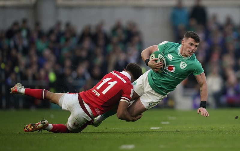 Calvin Nash, right, has been selected to start each of Ireland’s five Guinness Six Nations matches