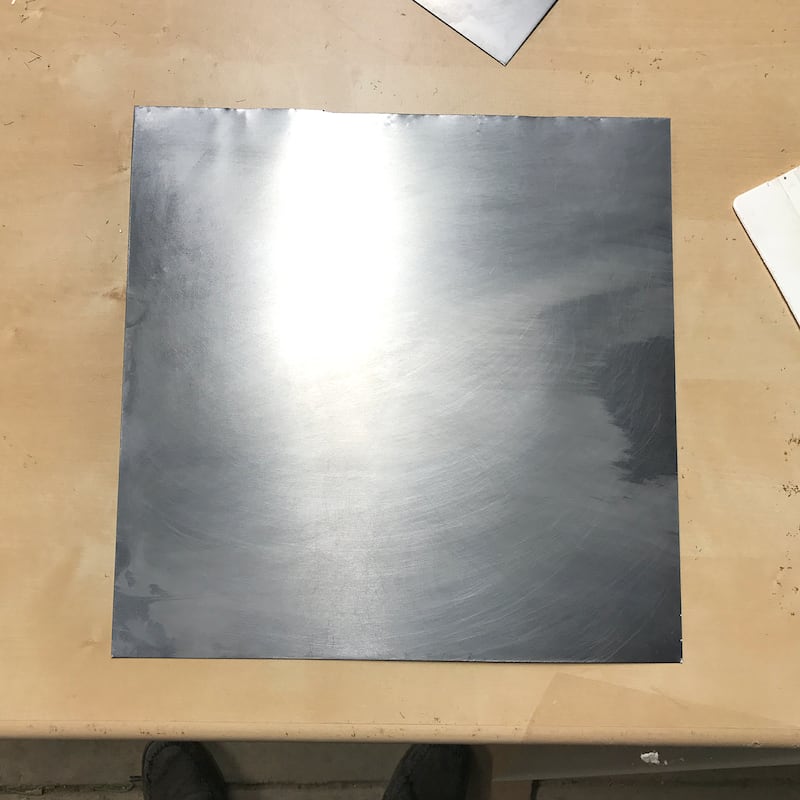 The sheet of metal