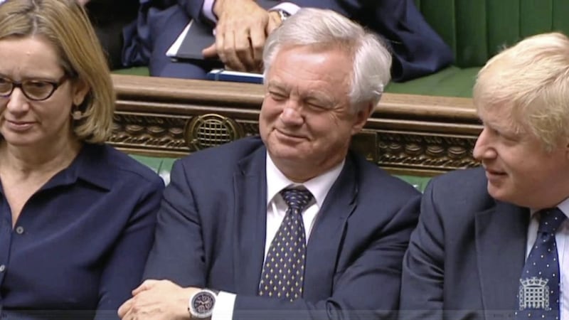 Brexit Secretary David Davis in the House of Commons, London. Picture by Press Association 