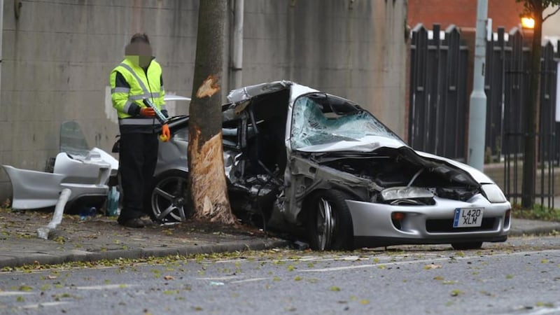 &nbsp;Police have confirmed a man in his 20s has died following a road traffic collision at York Street in Belfast. Picture by Hugh Russell