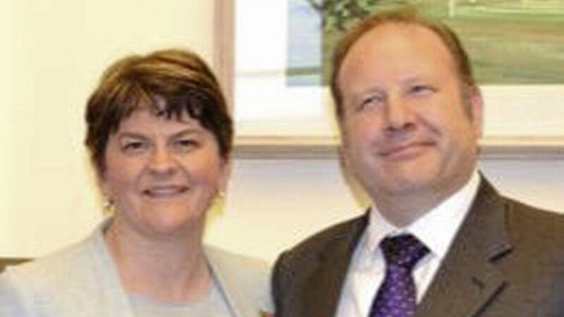 Councillor Graham Craig with DUP leader Arlene Foster  