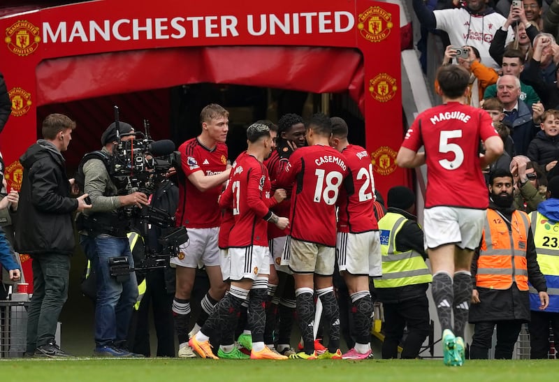 Bruno Fernandes and Kobbie Mainoo put United into a surprise 2-1 lead