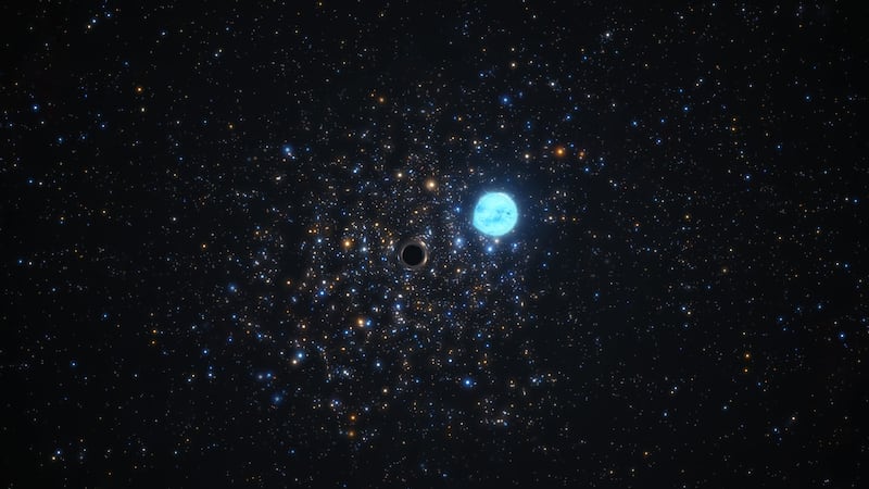 It was spotted in NGC 1850, a cluster of thousands of stars roughly 160,000 light years away.