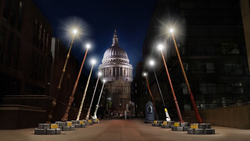 Londoners will be able to enjoy the giant wands from mid-October.