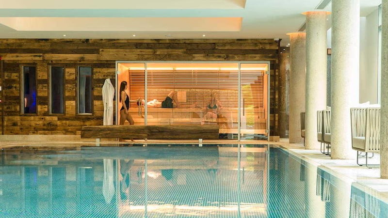 Try chilling out in one of the heated sun loungers by the new indoor pool 