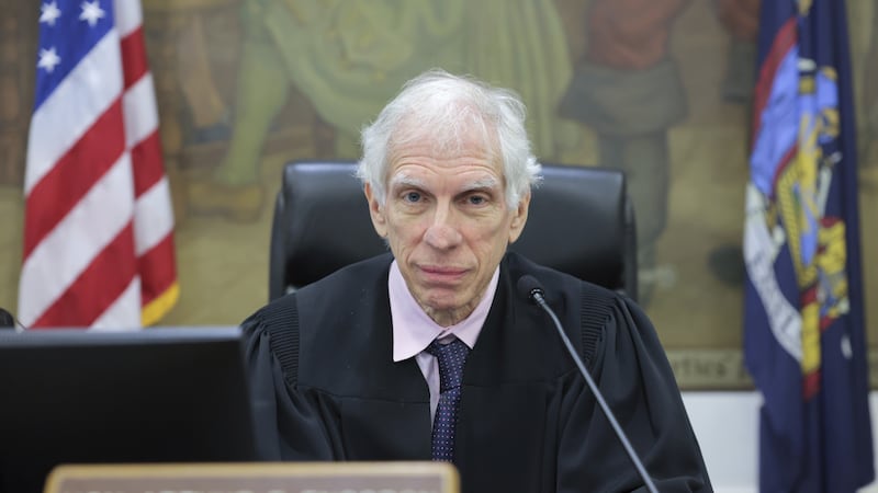 Judge Arthur Engoron is presiding over the trial (Andrew Kelly/pool photo via AP)