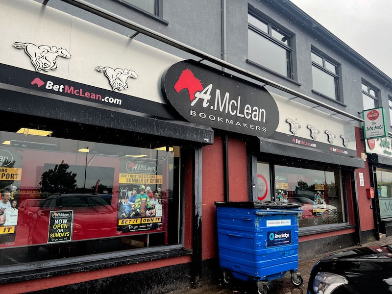 A McLean Bookmakers, one of more than 60 across Northern Ireland 