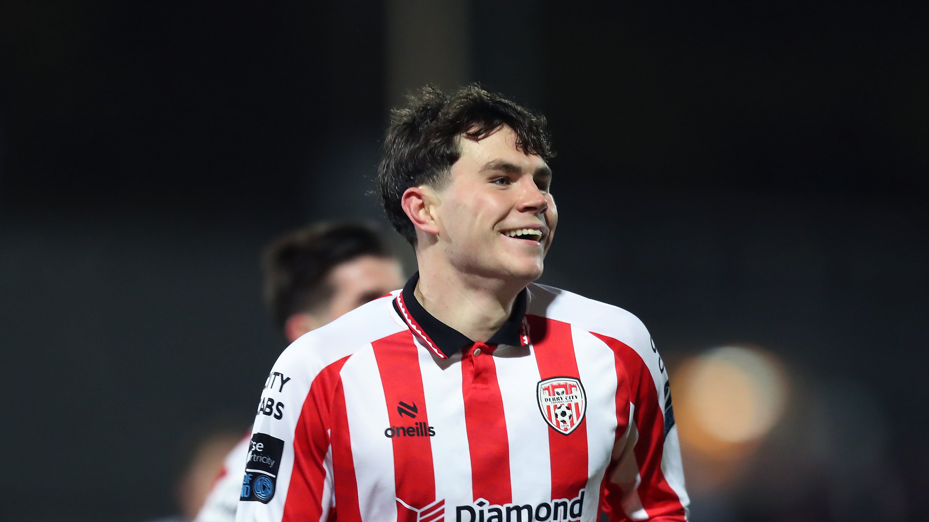 Derry City James Clarke celebrates a goal against Dundalk at Brandywell on Friday 23rd October 2026. PICTURE: MARGARET MCLAUGHLIN