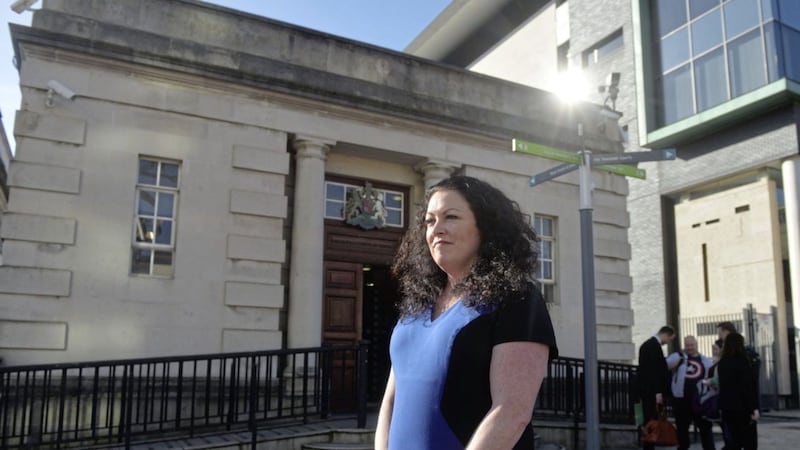 Laura Lee at Belfast High Court for a previous hearing 