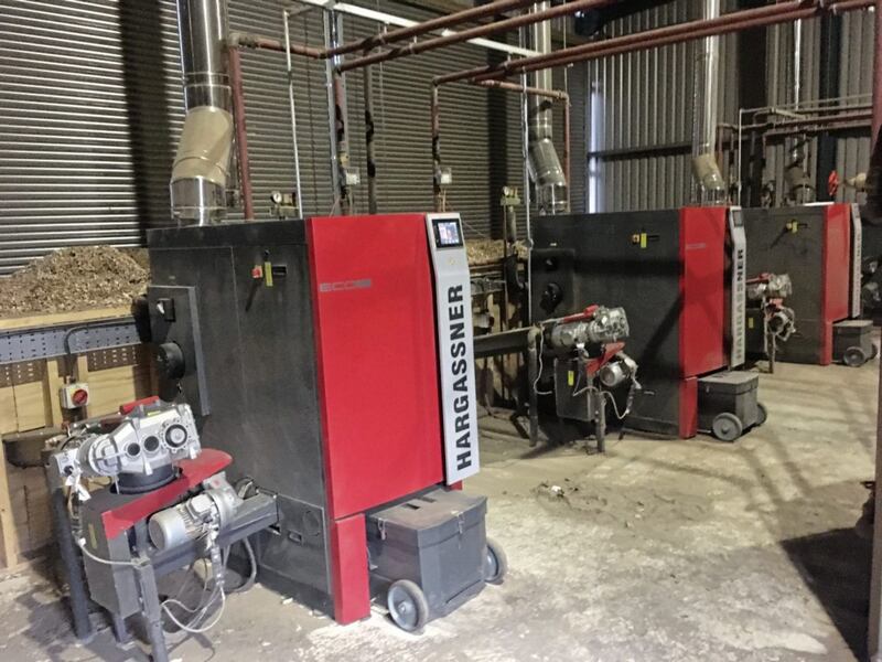 A row of biomass boilers in Co Fermanagh attracting subsidies under the Renewable Heat Incentive scheme 
