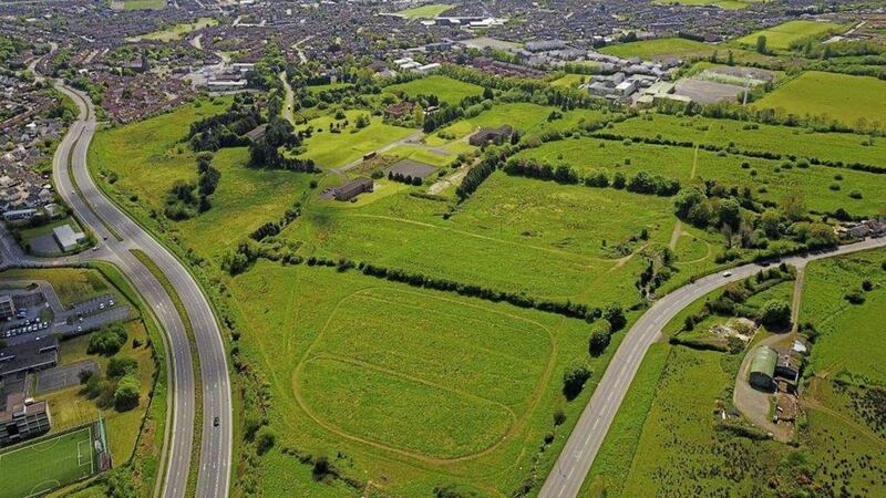 A large portion of the 85 acre Glenmona site in west Belfast, owned by the Down and Connor Diocesan Trust, is now on the market 