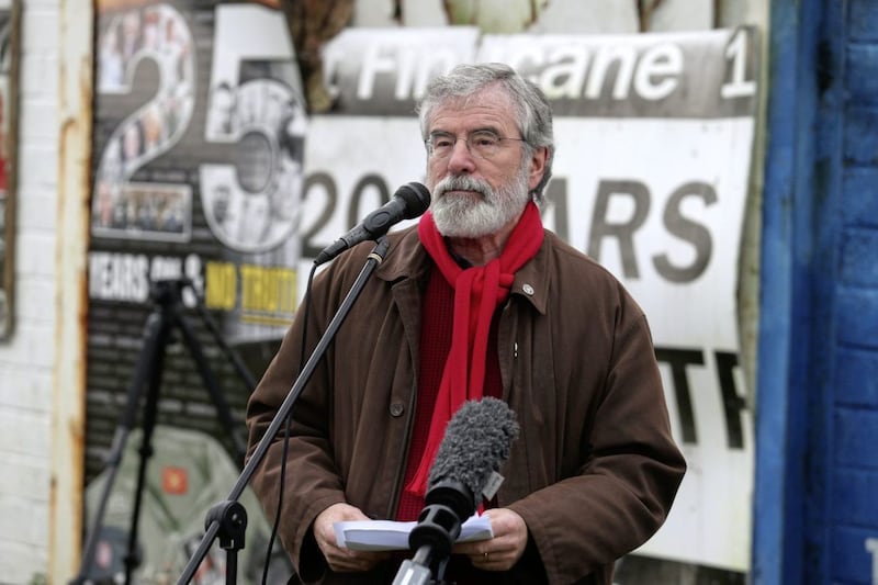 Former Sinn F&eacute;in leader Gerry Adams gave a speech during Saturday&#39;s ceremony. Picture by Mal McCann 