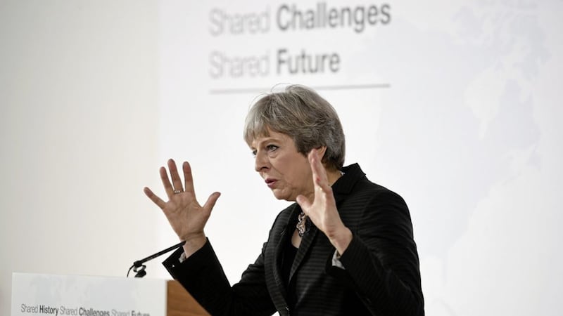 &#39;Keep Calm and Trade On&#39; - Prime Minister Theresa May delivers a speech in Florence, where she set out her plans for a transitional period from the formal date of Brexit in March 2019, expected to last two years, before moving to a permanent trade deal 