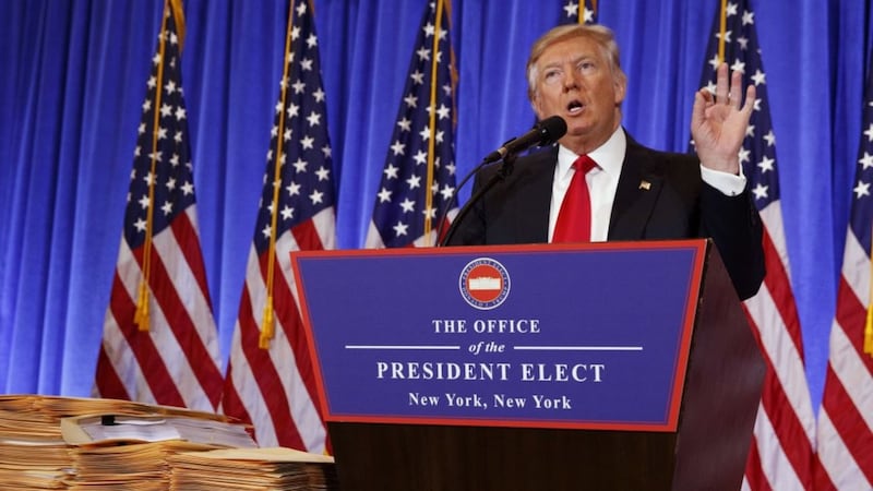 Celebrities react to Donald Trump's press conference