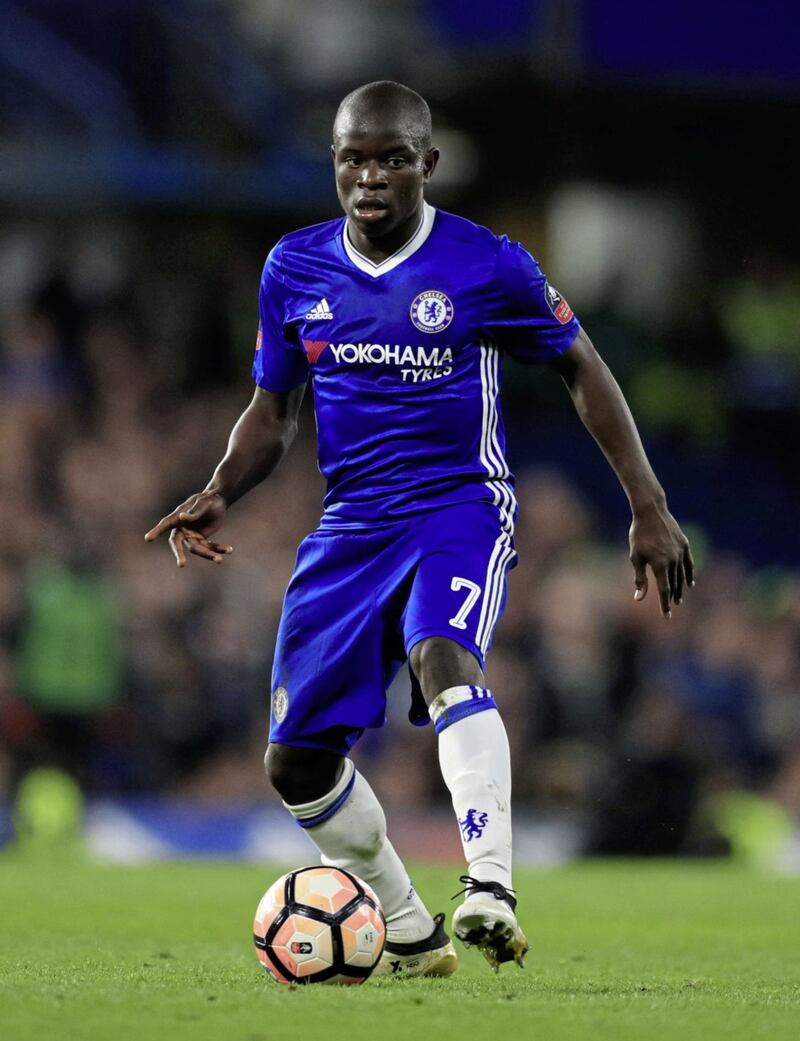 N'Golo Kante leaves then-Premier League champions Leicester to join Chelsea for a reported &pound;32 million
