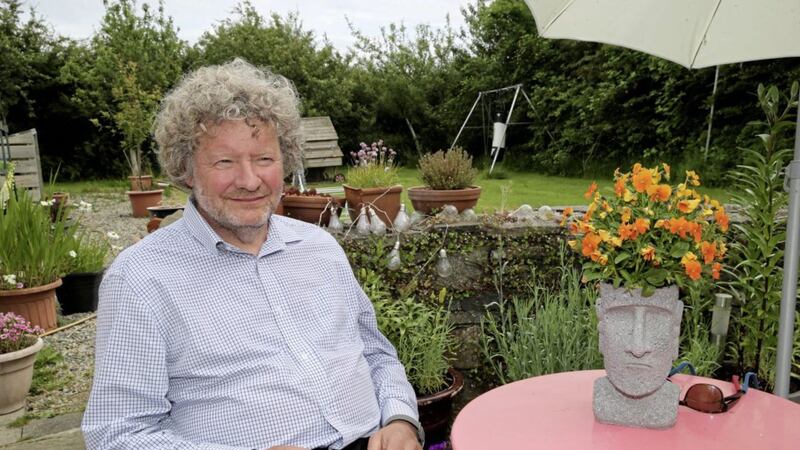 &nbsp;Dr Conall McCaughey relaxing in his garden. Picture by Hugh Russell
