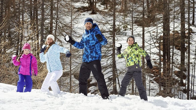 Mountain Warehouse Ski Outfit Packages which include jacket, pants, hat, gloves and socks, from &pound;64.99 for kids; &pound;89.99 for adults, available from Mountain Warehouse 