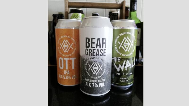 Three beers from Warrenpoint-based Mourne Mountains Brewing 