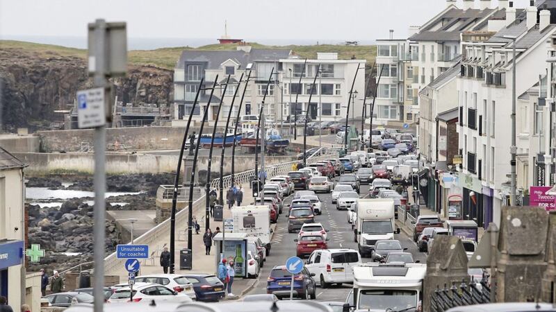 Despite the government requesting that people stay at home and not make unnecessary journeys the coastal town of Portstewart, Co-Derry was jammed at the weekend. Picture by Margaret McLaughlin 