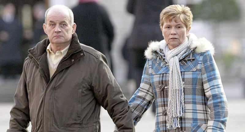 Stephen and Breege Quinn, pictured in 2007, have called on Conor Murphy to &#39;get justice for our son&#39;. Picture by Niall Carson/PA Wire 