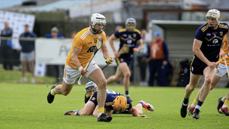 Neil McManus has seen much darker days through his Antrim career than Saturday&#39;s defeat to Dublin, and has backed the Saffrons to respond in the right way against Laois on July 10. Picture by Seamus Loughran 