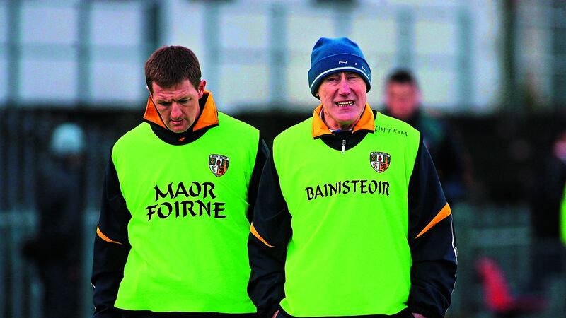 Former Antrim manager Dinny Cahill has been involved with the Cavan hurlers as they prepare to return to competitive action