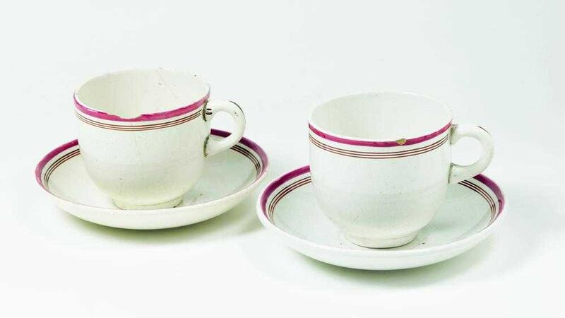 Teacups used by the Pearse brothers (Courtesy of the Pearse Museum) 