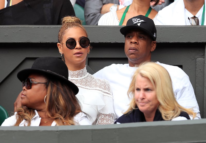 Beyonce and Jay Z at Wimbledon 2016