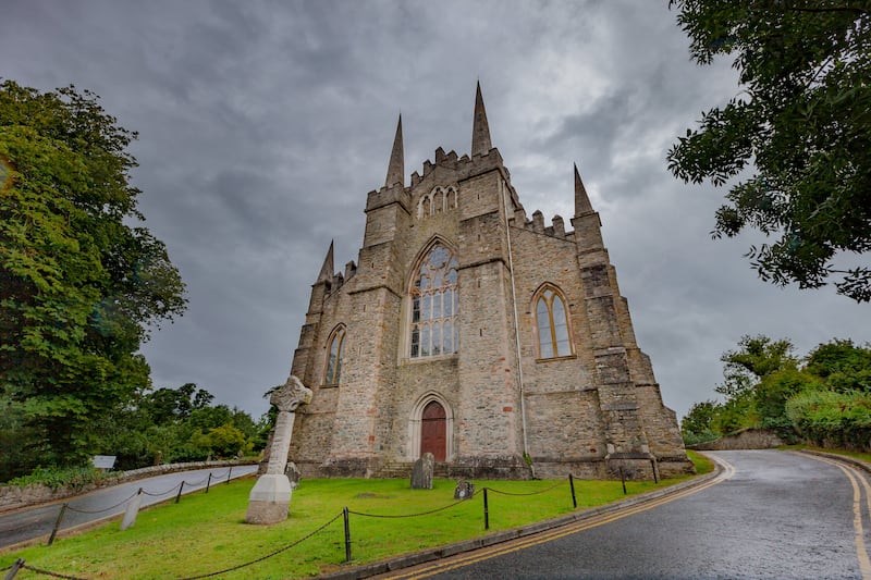 Down Cathedral at the site of Saint Patrick grave site in Downpatrick