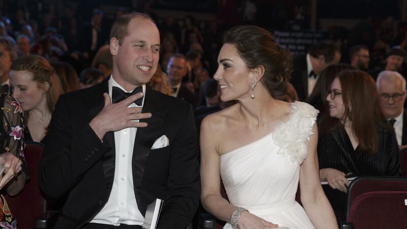 The Duke and Duchess of Cambridge received a warm welcome at the Royal Albert Hall.
