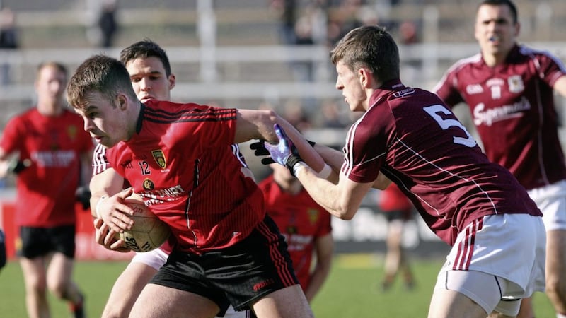 Darragh O&#39;Hanlon will miss Down&#39;s Ulster opener against Antrim on May 26 