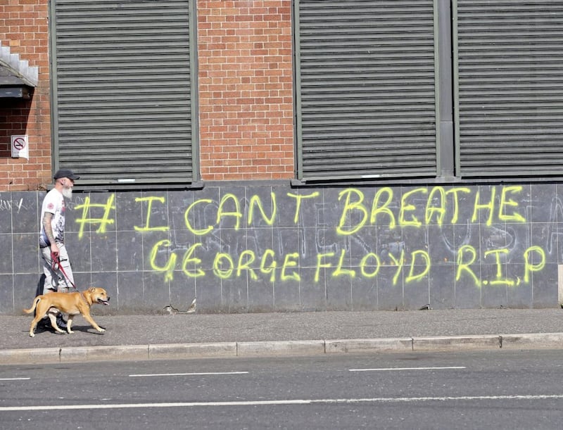 Graffiti on the Falls Road, Belfast. Picture by Mal McCann 