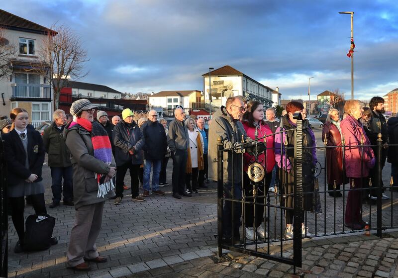 The memorial event was organised by the Bloody Sunday Trust. PICTURE: MARGARET MCLAUGHLIN