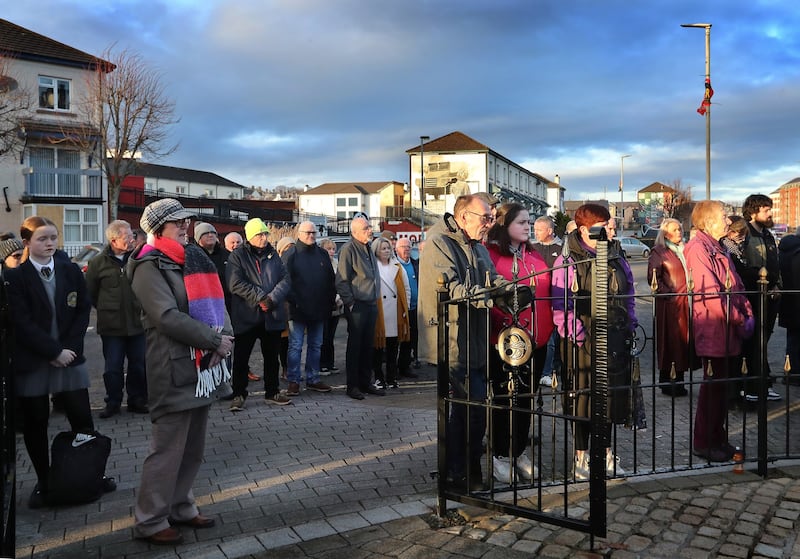 The memorial event was organised by the Bloody Sunday Trust. PICTURE: MARGARET MCLAUGHLIN