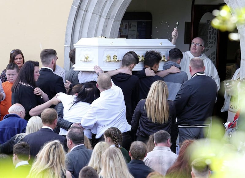 &nbsp;The funeral of Caitlin White (15) &nbsp;who died in the Corcrain area of Portadown at the weekend took place in Newry's Church of the Assumption&nbsp;