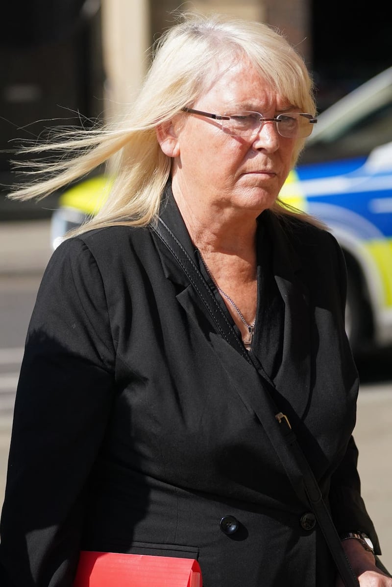 Sharon Henderson arrives at Newcastle Crown Court ahead of the sentencing of David Boyd