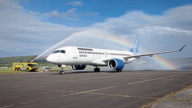 The wings for Bombardier&#39;s C Series aircraft are made in Belfast 